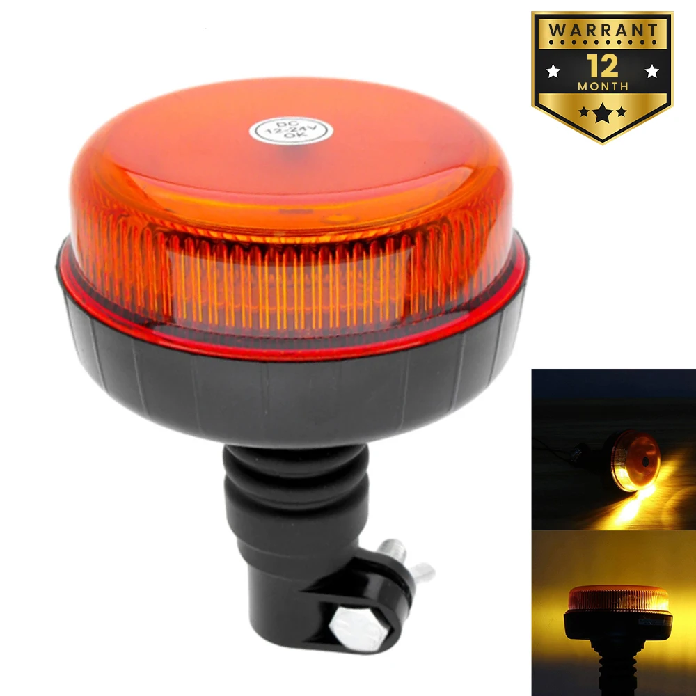 12V 24V Amber Emergency LED Strobe Light Warning Flashing Beacon Rotating Signal Police Truck Tractor Accessories Waterproof
12V 24V Amber Emergency LED Strobe Light Warning Flashing Beacon Rotating Signal Police Truck Tractor Accessories Waterproof