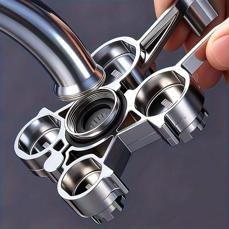 12 in 1 Faucet Aerators Removal Tools Multifunctional Wrench Practical Faucet Aerator Key Hand Tools for Bathroom Kitchen Sink
12 in 1 Faucet Aerators Removal Tools Multifunctional Wrench Practical Faucet Aerator Key Hand Tools for Bathroom Kitchen Sink