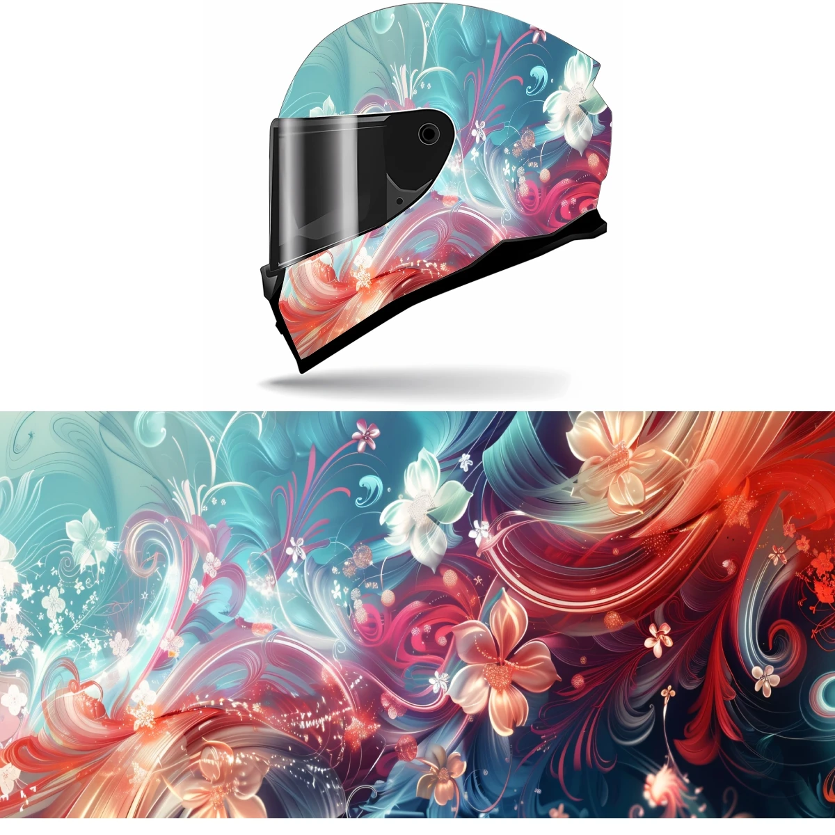 Abstract Metallic Floral Full Helmet Wrap Sticker Motorcycle Helmet Racing Graphic Decal Vinyl Wrap Helmet Decor Sticker
Abstract Metallic Floral Full Helmet Wrap Sticker Motorcycle Helmet Racing Graphic Decal Vinyl Wrap Helmet Decor Sticker