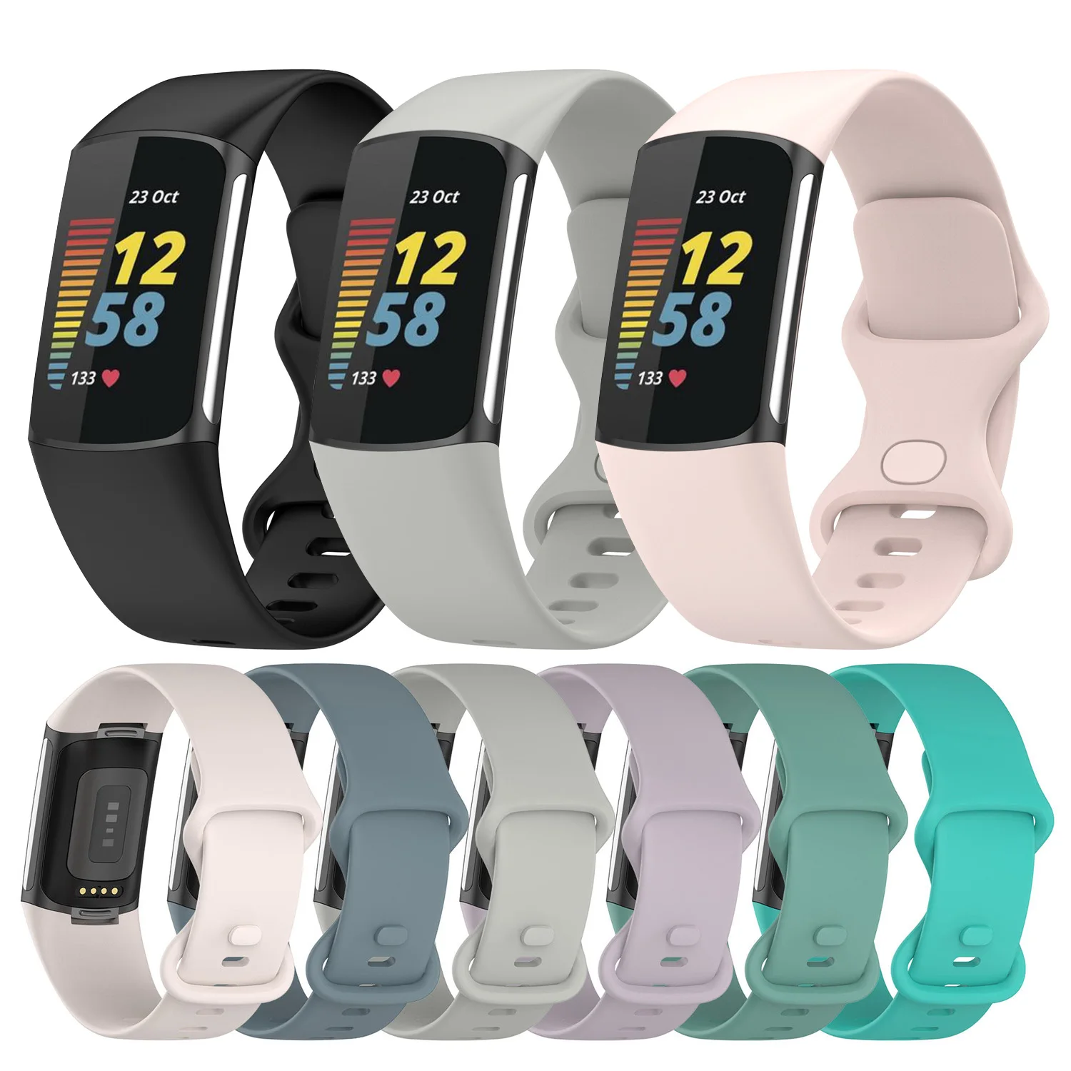 Силиконовый ремешок для Fitbit Charge, 6 ремешков, аксессуары, официальный мягкий сменный Браслет, спортивный браслет для Fitbit Charge 5 ремешков
Силиконовый ремешок для Fitbit Charge, 6 ремешков, аксессуары, официальный мягкий сменный Браслет, спортивный браслет для Fitbit Charge 5 ремешков