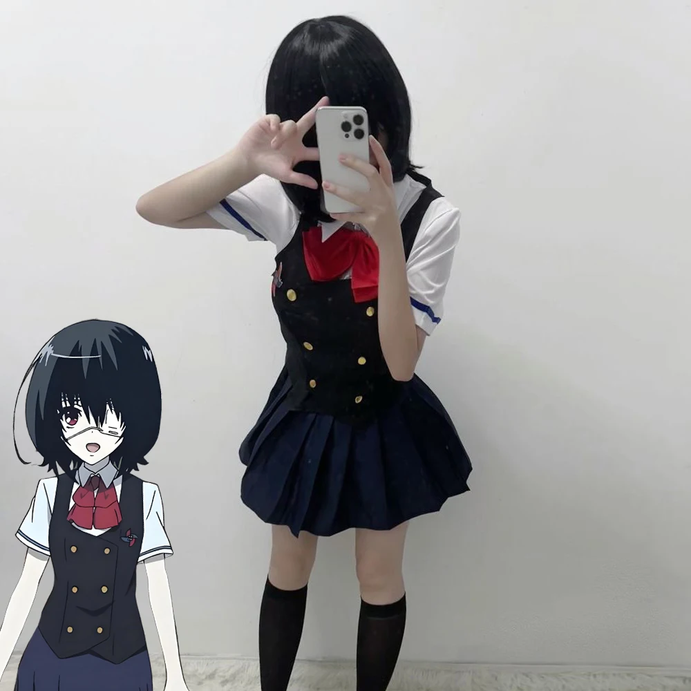 Anime Novel Another Misaki Mai Cosplay Costume Akazawa Izumi Girl Vest Shirt Skirt Suit JK School Uniform Halloween Clothes
Anime Novel Another Misaki Mai Cosplay Costume Akazawa Izumi Girl Vest Shirt Skirt Suit JK School Uniform Halloween Clothes