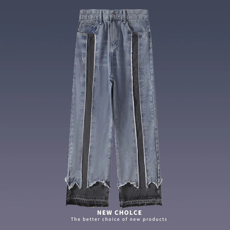 Streetwear Hip Hop Men Jeans Oversized Straight Leg False Two Denim Pants Summer High Street Ripped Trousers Male Clothing
Streetwear Hip Hop Men Jeans Oversized Straight Leg False Two Denim Pants Summer High Street Ripped Trousers Male Clothing
