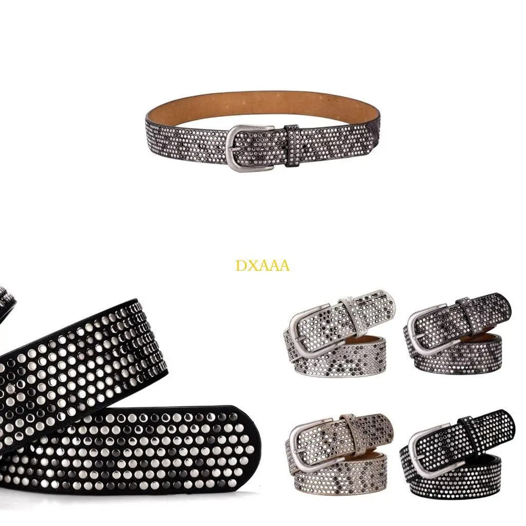 DXAA Full Rivets Studded Wide PU Waist Belt for Women Adjustable Waist Strap for Various Occasion and Outfit All Matching
DXAA Full Rivets Studded Wide PU Waist Belt for Women Adjustable Waist Strap for Various Occasion and Outfit All Matching