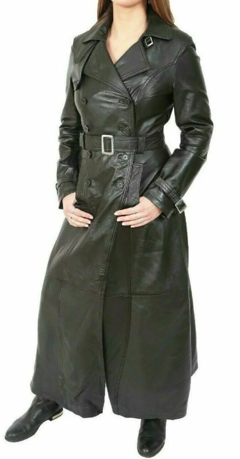 Women's Leather Coat Genuine Leather Casual Wear Sexy Long Trench Coat Leather Jacket
Women's Leather Coat Genuine Leather Casual Wear Sexy Long Trench Coat Leather Jacket