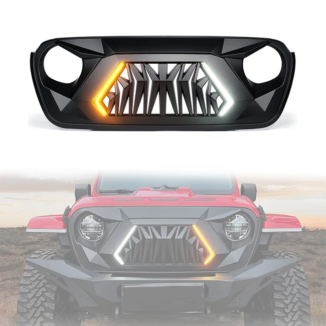 For LUMA Front Bumper Car ABS Grill 4x4 Accessories Grille With DRL Turn Light 2018+ For Jeep Wrangler JL Gladiator JT
For LUMA Front Bumper Car ABS Grill 4x4 Accessories Grille With DRL Turn Light 2018+ For Jeep Wrangler JL Gladiator JT