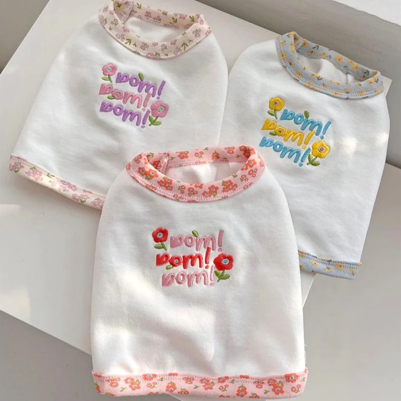 Summer Thin Dog Clothes Letter Embroidery Pet Vest Teddy Casual Pullover Small T-Shirt Yorkshire Two Legs Clothes
Summer Thin Dog Clothes Letter Embroidery Pet Vest Teddy Casual Pullover Small T-Shirt Yorkshire Two Legs Clothes