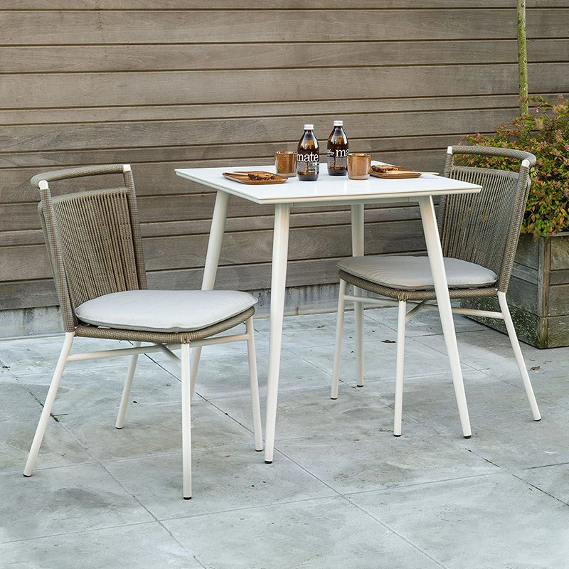 Outdoor dining table and chair set Modern woven rope Rust-proof waterproof UV-proof solid courtyard aluminum alloy furniture
Outdoor dining table and chair set Modern woven rope Rust-proof waterproof UV-proof solid courtyard aluminum alloy furniture