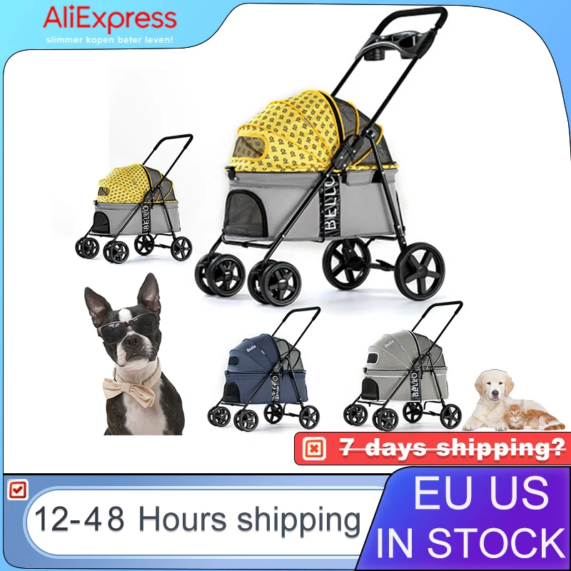 Luxury Pet Cat Stroller Baby Stroller Newborn Foldable Large Space Trolley Travel Bag Dog Transporter Carrier Breathable Mesh
Luxury Pet Cat Stroller Baby Stroller Newborn Foldable Large Space Trolley Travel Bag Dog Transporter Carrier Breathable Mesh
