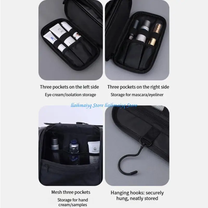 573B Foldable Hanging Cosmetic Bag Organizers PU Makeup Essential Storage Organizers Toiletry Bag for Travel and Business
573B Foldable Hanging Cosmetic Bag Organizers PU Makeup Essential Storage Organizers Toiletry Bag for Travel and Business