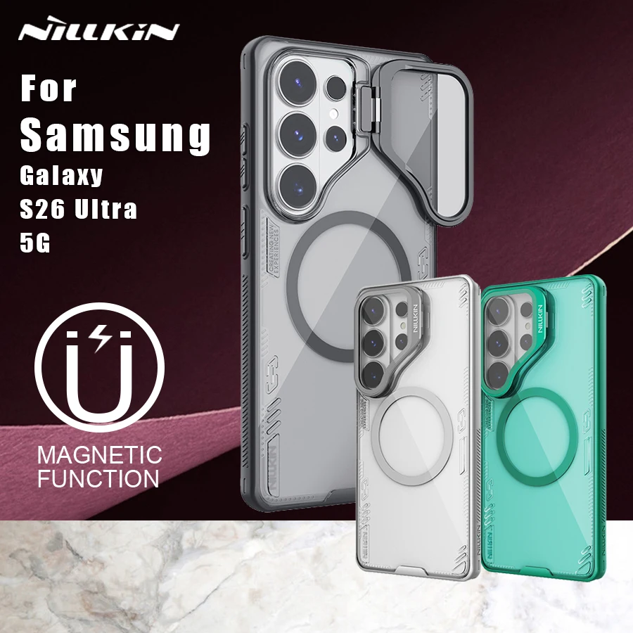 Nillkin For Samsung Galaxy S26 Ultra 5G Magnetic Case Iceblade Prop Camera Transparency Cover Protection with Stand Back Cover
Nillkin For Samsung Galaxy S26 Ultra 5G Magnetic Case Iceblade Prop Camera Transparency Cover Protection with Stand Back Cover