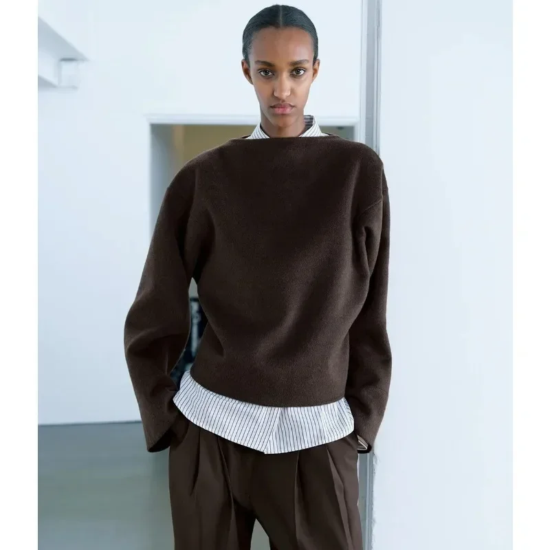 TT Top Women's 2024 Autumn/Winter New Nordic Minimalist Style High Quality Wool Woven Coat
TT Top Women's 2024 Autumn/Winter New Nordic Minimalist Style High Quality Wool Woven Coat