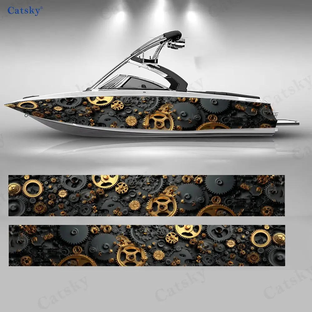 2Pcs Steampunk Gear Boat Stickers, PVC Waterproof Durable Vinyl Wrap Decals for Fishing Boats, Durable and Stylish Design
2Pcs Steampunk Gear Boat Stickers, PVC Waterproof Durable Vinyl Wrap Decals for Fishing Boats, Durable and Stylish Design