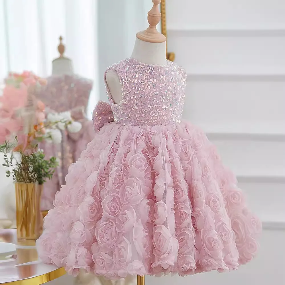Girls' dress pink tutu skirt Children's one-year-old rose princess skirt Children's stage performance dress Cute dress
Girls' dress pink tutu skirt Children's one-year-old rose princess skirt Children's stage performance dress Cute dress