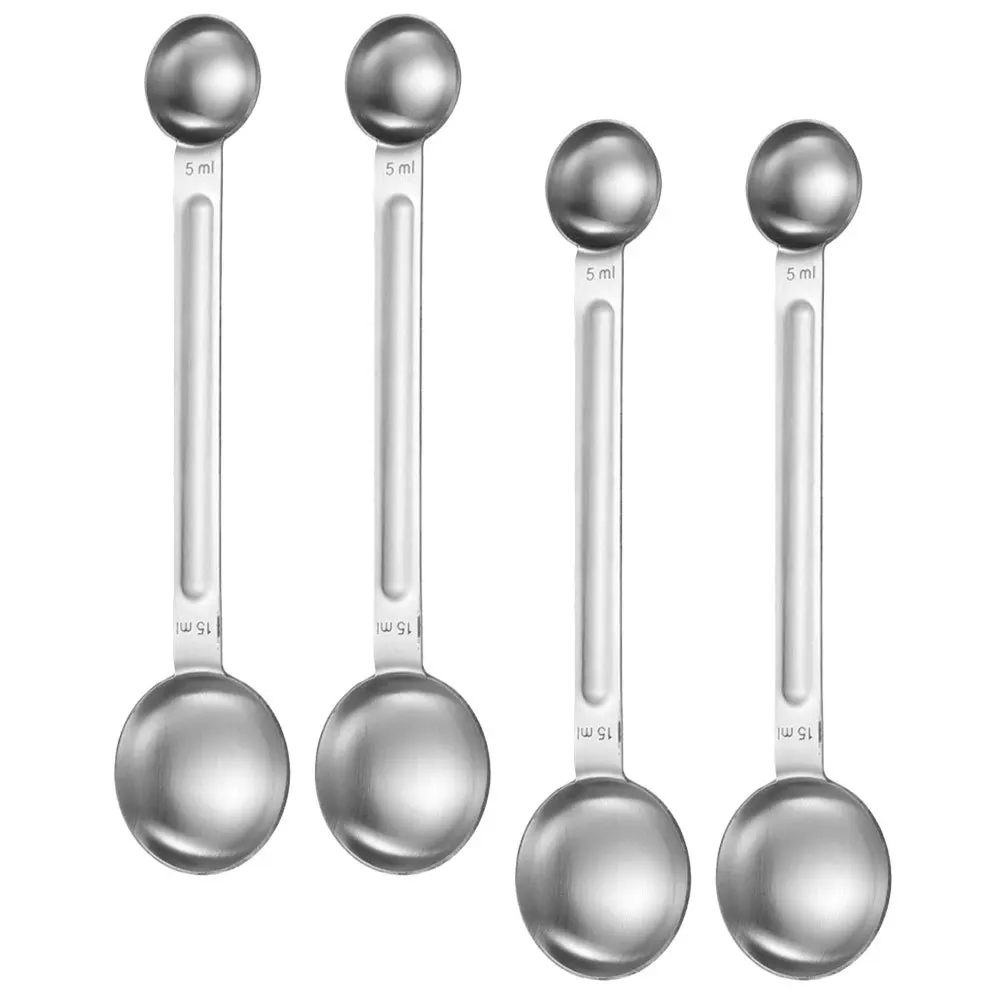 4Pcs Coffee Bean Measuring Spoons Stainless Steel Dual-Head Powder Scoops Kitchen Baking Tea Sugar Milk Powder Spoon
4Pcs Coffee Bean Measuring Spoons Stainless Steel Dual-Head Powder Scoops Kitchen Baking Tea Sugar Milk Powder Spoon