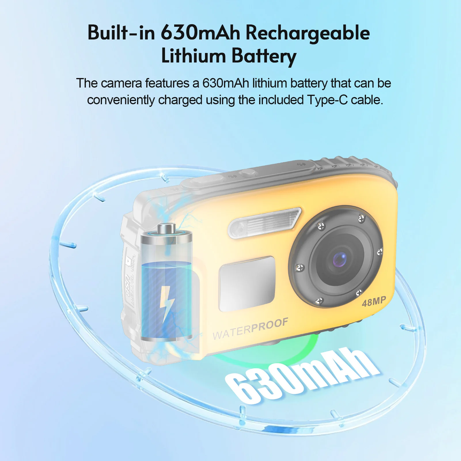 1080P Water Resistant Digital Camera 48MP Digital Video Camera 2.4 Inch IPS Screen Auto Focus 16X Digital Zoom Camera for Kids
1080P Water Resistant Digital Camera 48MP Digital Video Camera 2.4 Inch IPS Screen Auto Focus 16X Digital Zoom Camera for Kids