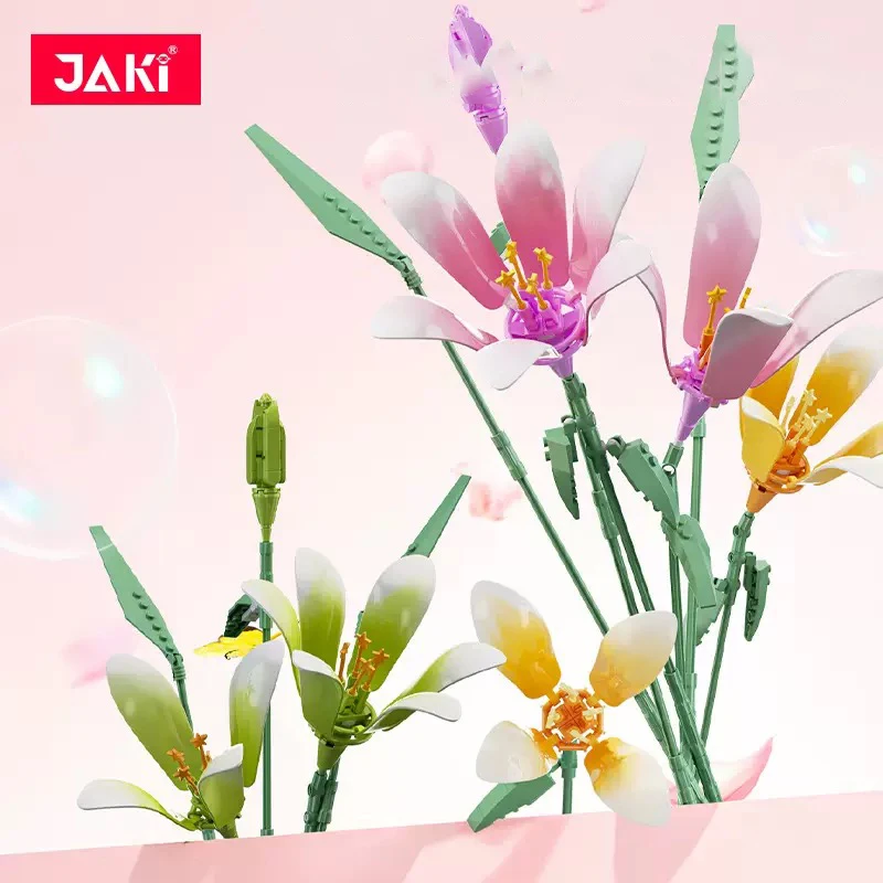JAKI plant series simulation bouquet immortal flower tulip art flower model assembly ornaments girls building block flower toy
JAKI plant series simulation bouquet immortal flower tulip art flower model assembly ornaments girls building block flower toy