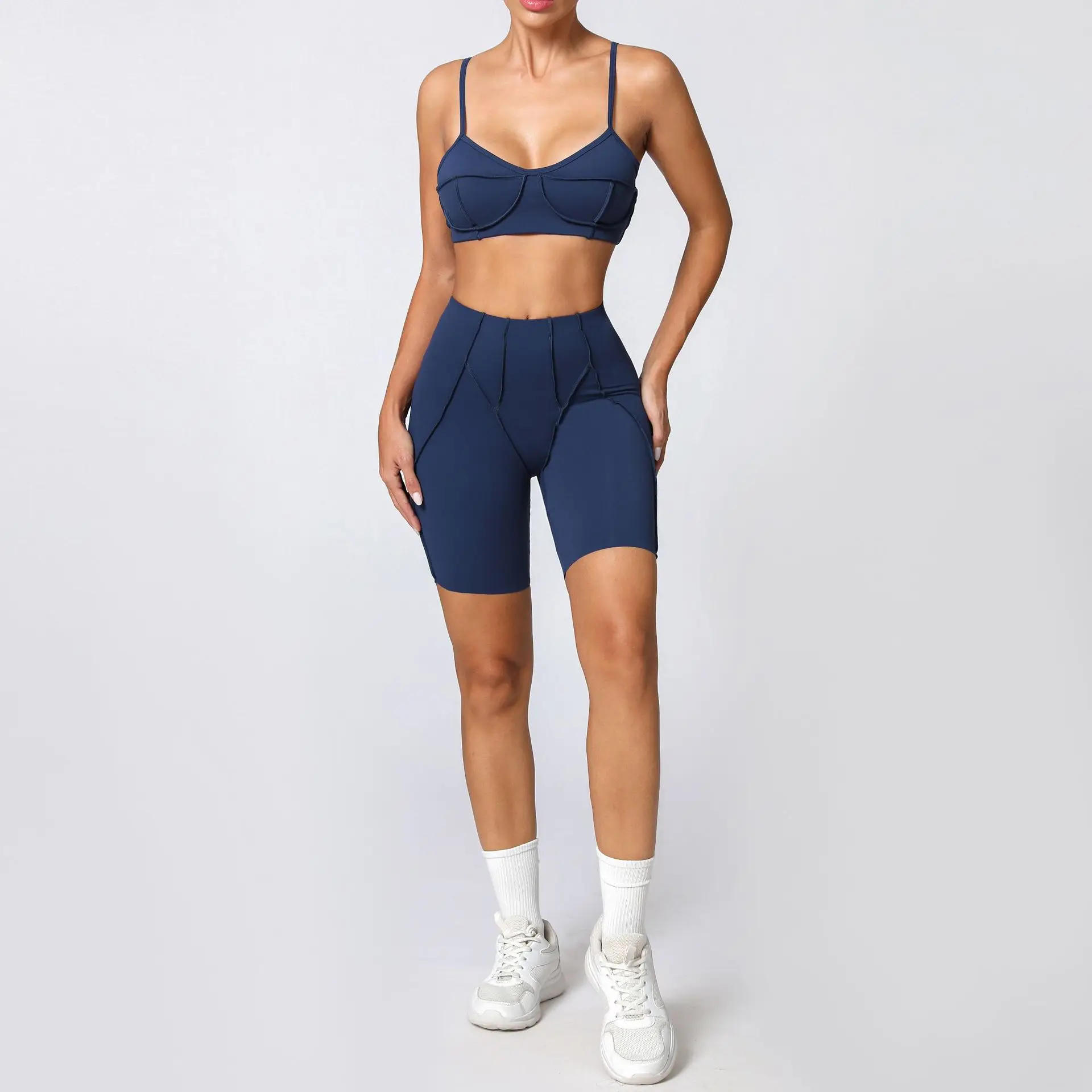 Seamless Yoga Sets Sports Fitness High Waist Hip-lifting Shapeing Leggings Backless Bra Suit Workout Gym Shorts Sets for Women
Seamless Yoga Sets Sports Fitness High Waist Hip-lifting Shapeing Leggings Backless Bra Suit Workout Gym Shorts Sets for Women