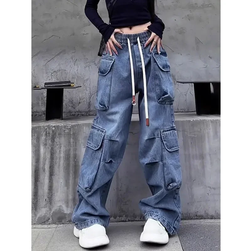 Прямые рабочие брюки с высокой талией и эластичной резинкой на талии в американском стиле ретро для женщин на весну и осень, новые мягкие джинсы
Прямые рабочие брюки с высокой талией и эластичной резинкой на талии в американском стиле ретро для женщин на весну и осень, новые мягкие джинсы