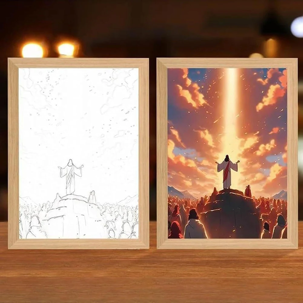 Jesus Lamp Jesus Light Up Picture Night Light Jesus Painting Decorative Lights Picture Frame Light Christian Decorative Gifts
Jesus Lamp Jesus Light Up Picture Night Light Jesus Painting Decorative Lights Picture Frame Light Christian Decorative Gifts