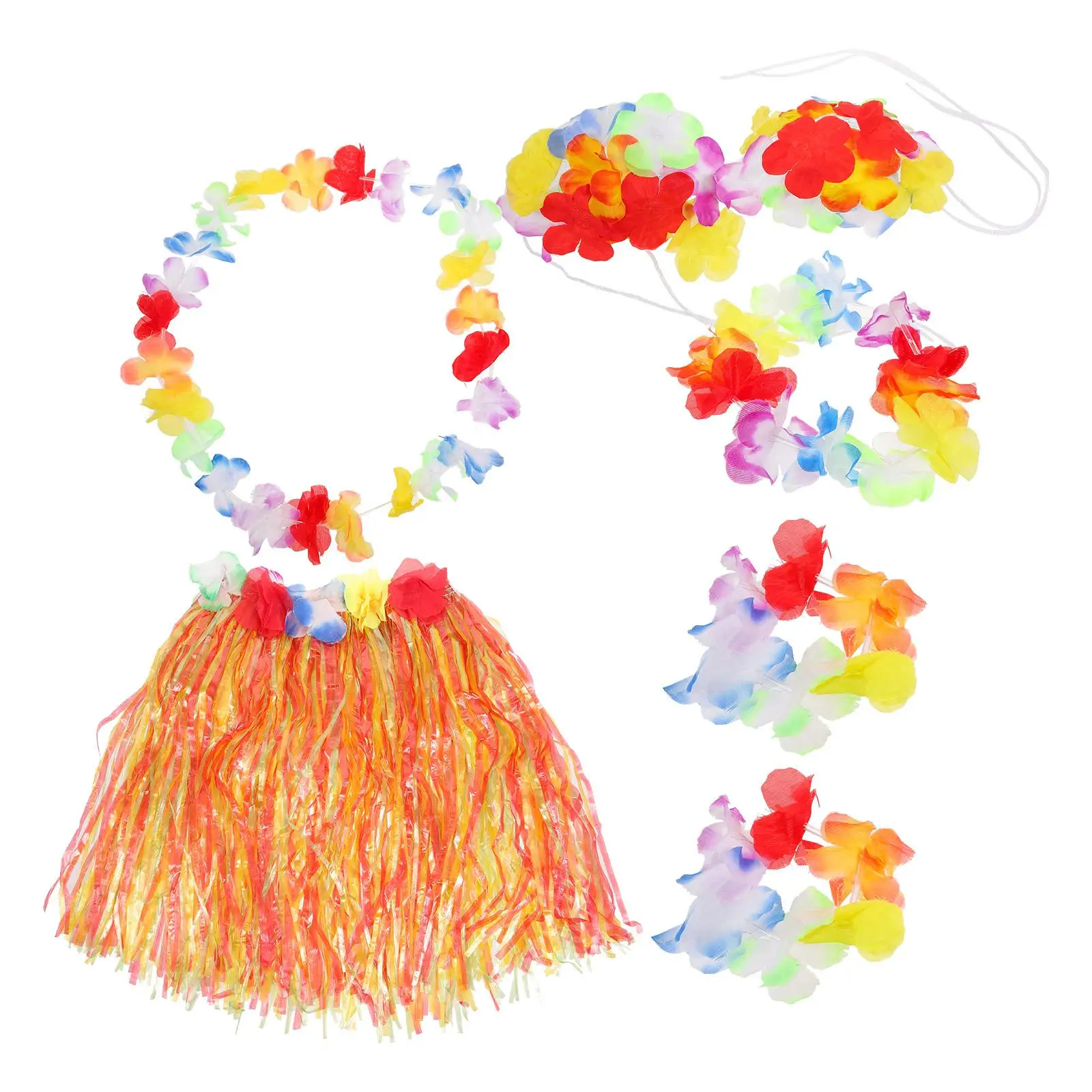 6 Pcs Dance Costume Hawaiian Garland Props Necklace Headband Outfits Colorful Skirt Kids Tropical Luau Party
6 Pcs Dance Costume Hawaiian Garland Props Necklace Headband Outfits Colorful Skirt Kids Tropical Luau Party