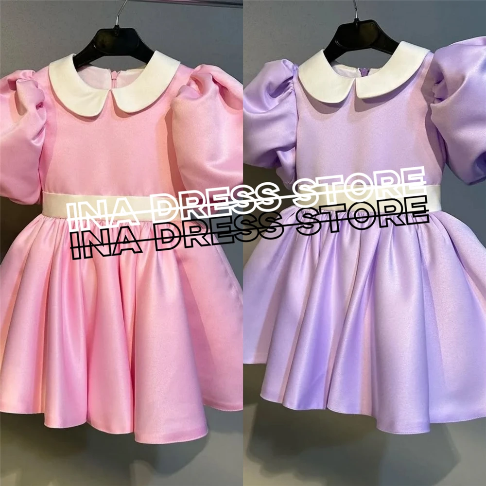 Customisation Cute Flower Girl Dress Satin Fluffy Little Princess Wedding Dresses Kids Birthday Party Ball Evening Banquet Gowns
Customisation Cute Flower Girl Dress Satin Fluffy Little Princess Wedding Dresses Kids Birthday Party Ball Evening Banquet Gowns