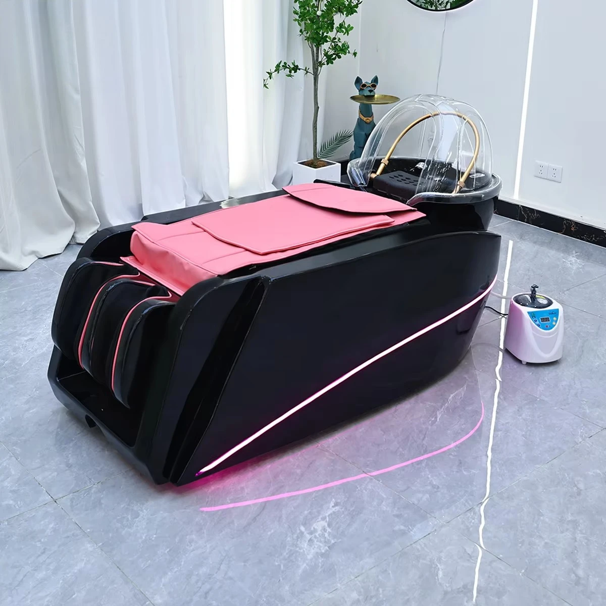 Salon Furniture Shampoo Bowl and Massage Table with Smart Massage Design,Water Cycle Pink Massage Shampoo Chair Shampoo Basin
Salon Furniture Shampoo Bowl and Massage Table with Smart Massage Design,Water Cycle Pink Massage Shampoo Chair Shampoo Basin