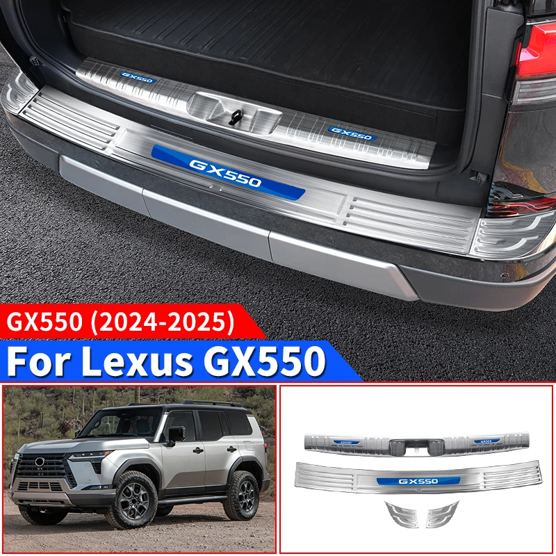 Для Lexus GX550 GX550h внутренняя и внешняя задняя защитная пластина, внутренняя модернизированная декоративная полоса багажника, аксессуары для модификации
Для Lexus GX550 GX550h внутренняя и внешняя задняя защитная пластина, внутренняя модернизированная декоративная полоса багажника, аксессуары для модификации