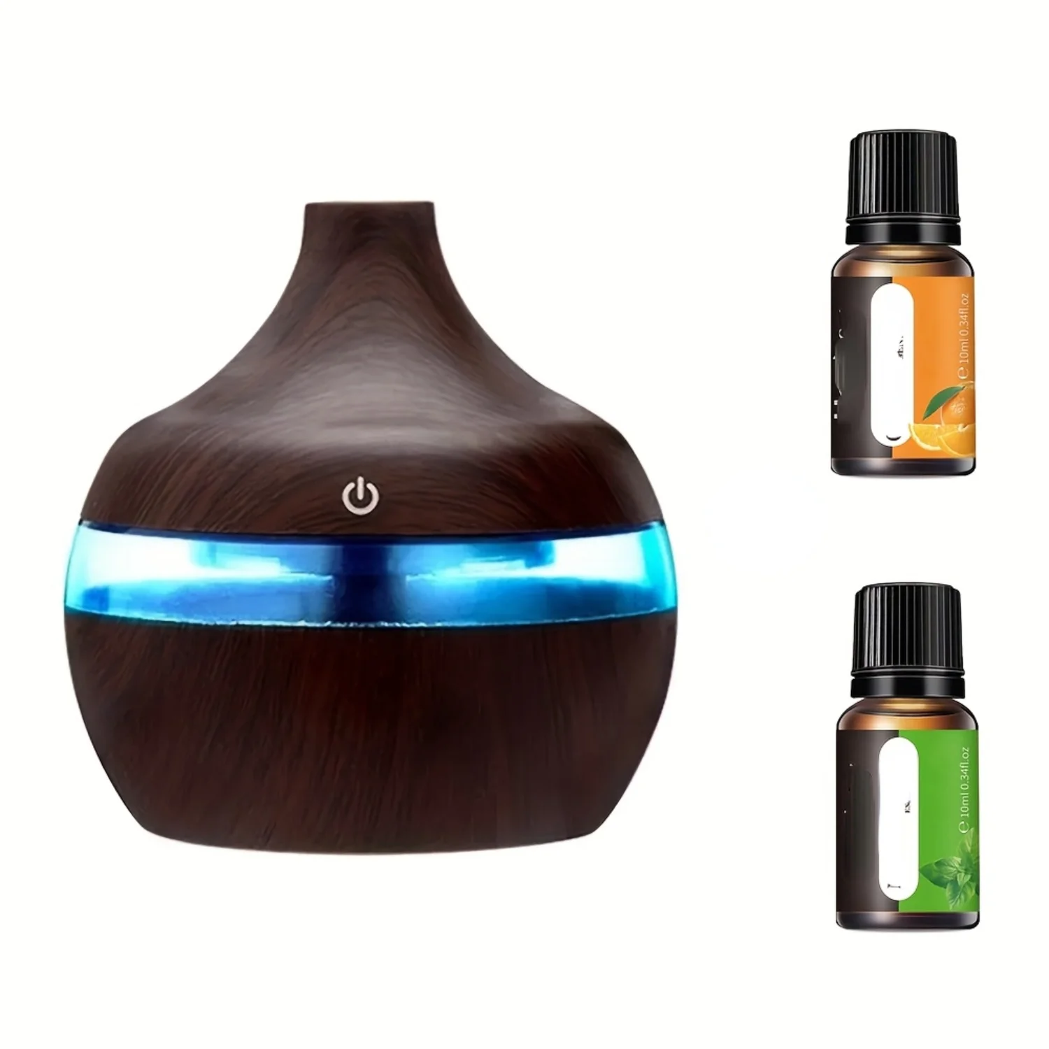 USB Wood Grain Aroma Diffuser Atomizer 10.14 Oz Humidifier Hydrating Desktop Instrument with 2 Free Essential Oils for Household
USB Wood Grain Aroma Diffuser Atomizer 10.14 Oz Humidifier Hydrating Desktop Instrument with 2 Free Essential Oils for Household