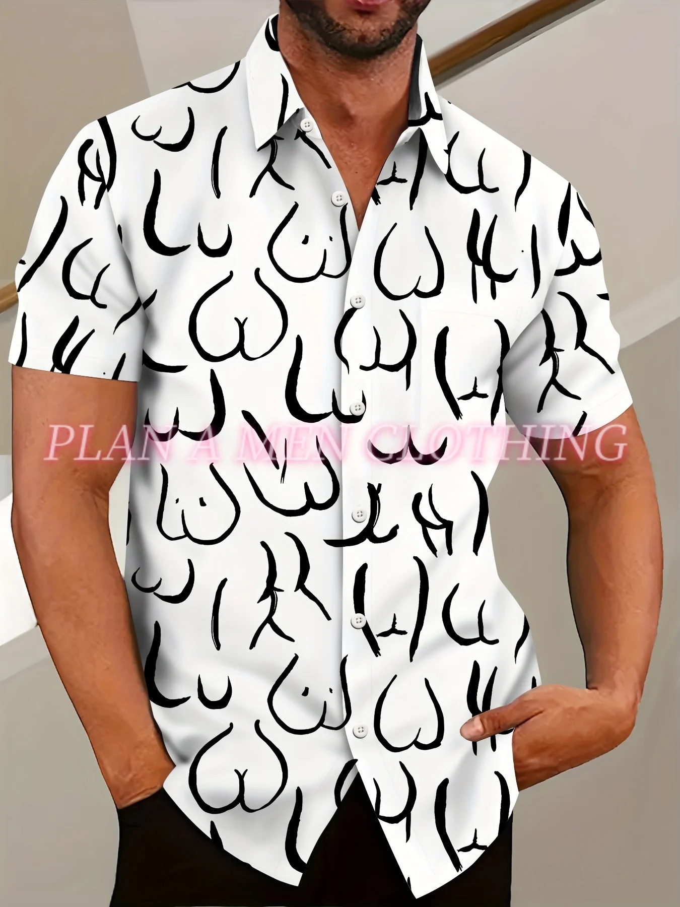 2025 New Men Hawaiian Funny Scribble Shirts Men's Beach Short Sleeve Shirts Print Casual Seaside Lapel Button Up Shirt Tops
2025 New Men Hawaiian Funny Scribble Shirts Men's Beach Short Sleeve Shirts Print Casual Seaside Lapel Button Up Shirt Tops