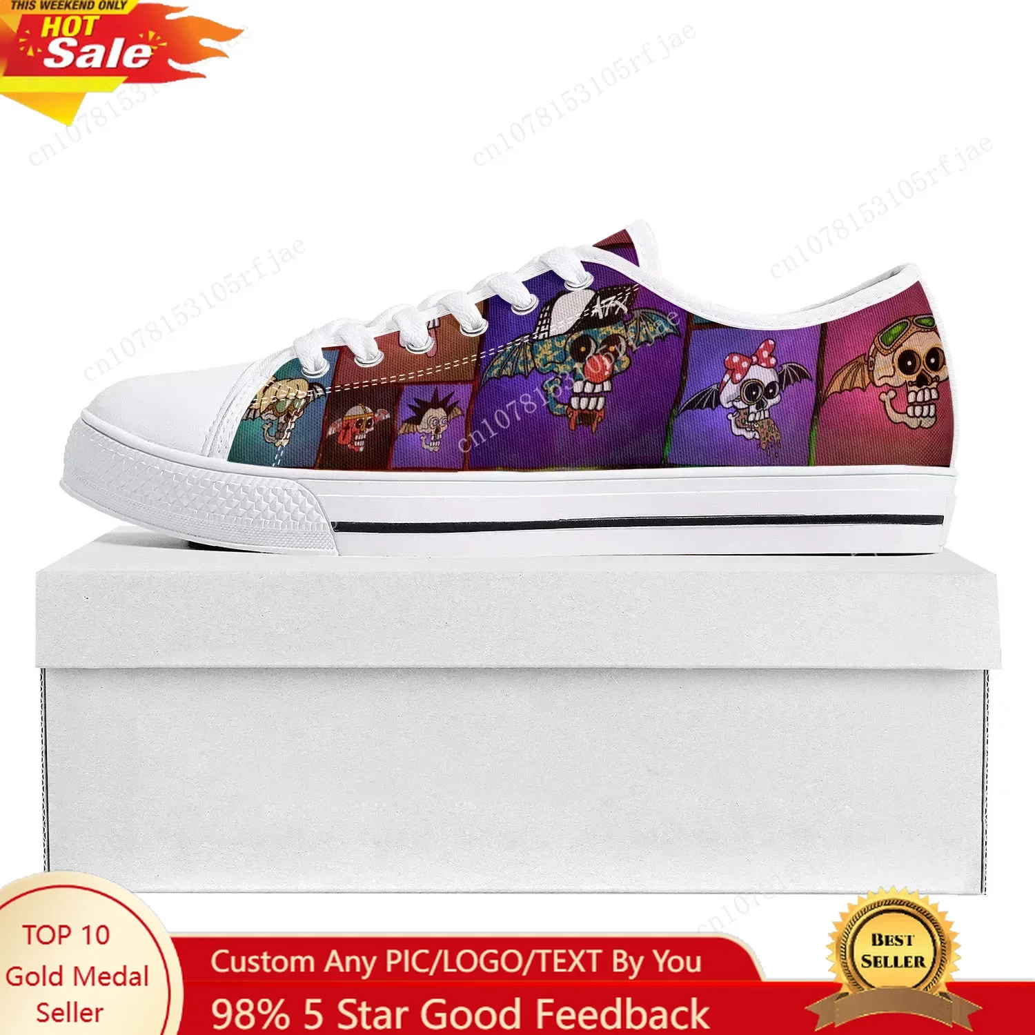 Avenged Sevenfold A7X Low Top High Quality Sneakers Mens Womens Teenager Canvas Sneaker 3D Print Couple Shoes Custom Shoe White
Avenged Sevenfold A7X Low Top High Quality Sneakers Mens Womens Teenager Canvas Sneaker 3D Print Couple Shoes Custom Shoe White