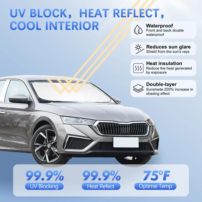 Car Windshield Sun Shade For Skoda Octavia A5 A7 RS Roomster Sunshade Sun Visor Protector Blocks UV Rays Summer Car Accessories
Car Windshield Sun Shade For Skoda Octavia A5 A7 RS Roomster Sunshade Sun Visor Protector Blocks UV Rays Summer Car Accessories