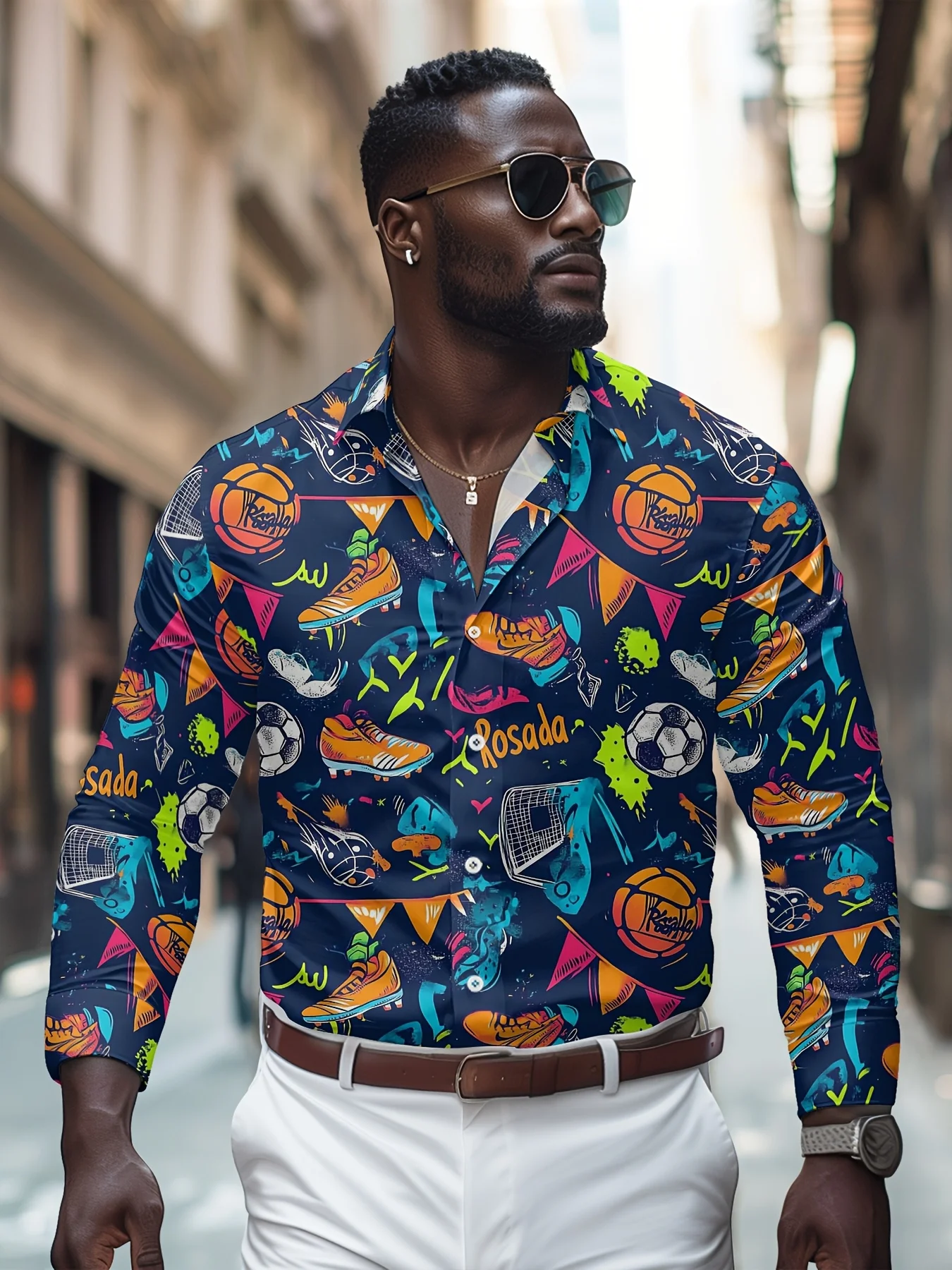 Men's Vibrant Sports-Themed Long Sleeve Button- Shirt – Soccer, Basketball, Football & More Print, Casual Streetwear for Spring
Men's Vibrant Sports-Themed Long Sleeve Button- Shirt – Soccer, Basketball, Football & More Print, Casual Streetwear for Spring