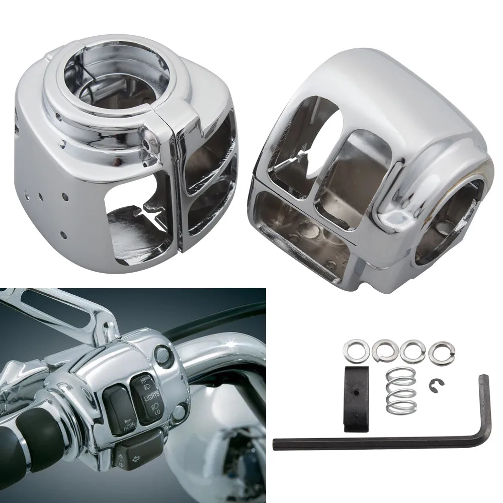 1 Pair Switch Housings High Quality Aluminum Fits For Harley Vrsc V-Rod Xl Sportster & Xr Dyna Softail Touring 1996–2017 Chrome
1 Pair Switch Housings High Quality Aluminum Fits For Harley Vrsc V-Rod Xl Sportster & Xr Dyna Softail Touring 1996–2017 Chrome