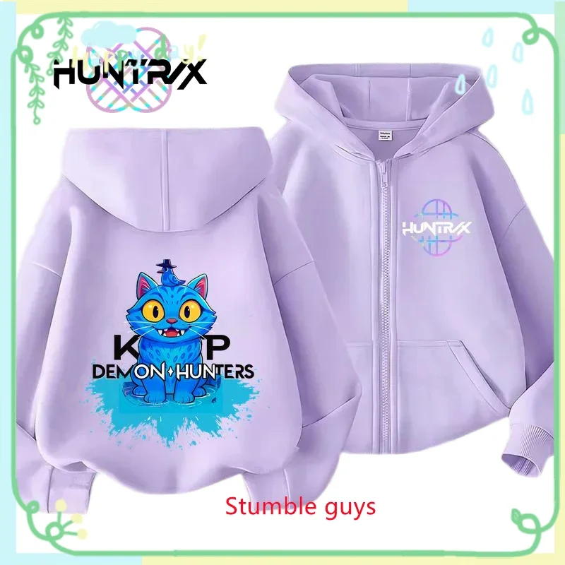 Kpop Demon Hunters Kids Purple Zip Hoodie Spring Autumn Streetwear Boys Girls Clothes Match Sneakers
Kpop Demon Hunters Kids Purple Zip Hoodie Spring Autumn Streetwear Boys Girls Clothes Match Sneakers