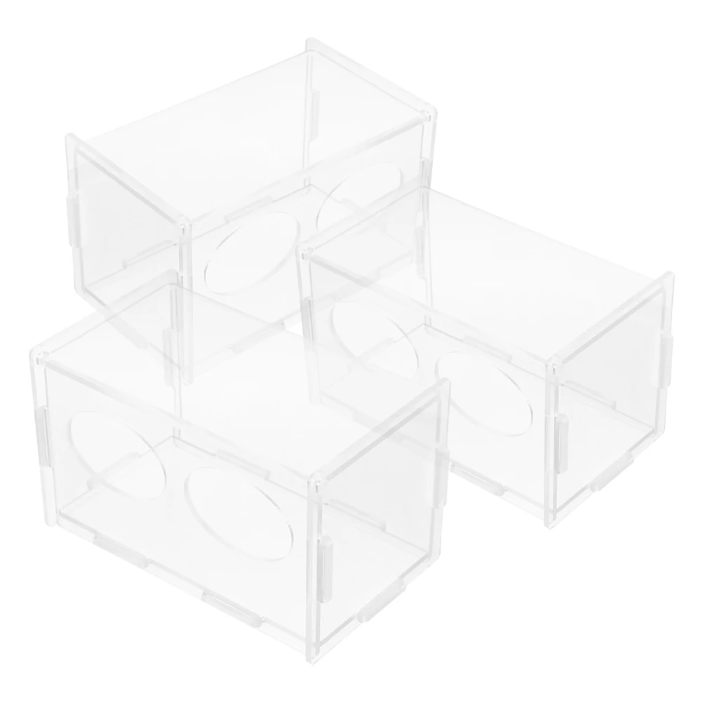 3Pcs Chicken Feeder Rutin Poultry Acrylic Container Feed Holder Clear Bowl Two Grids Easy Clean Promote Growth
3Pcs Chicken Feeder Rutin Poultry Acrylic Container Feed Holder Clear Bowl Two Grids Easy Clean Promote Growth