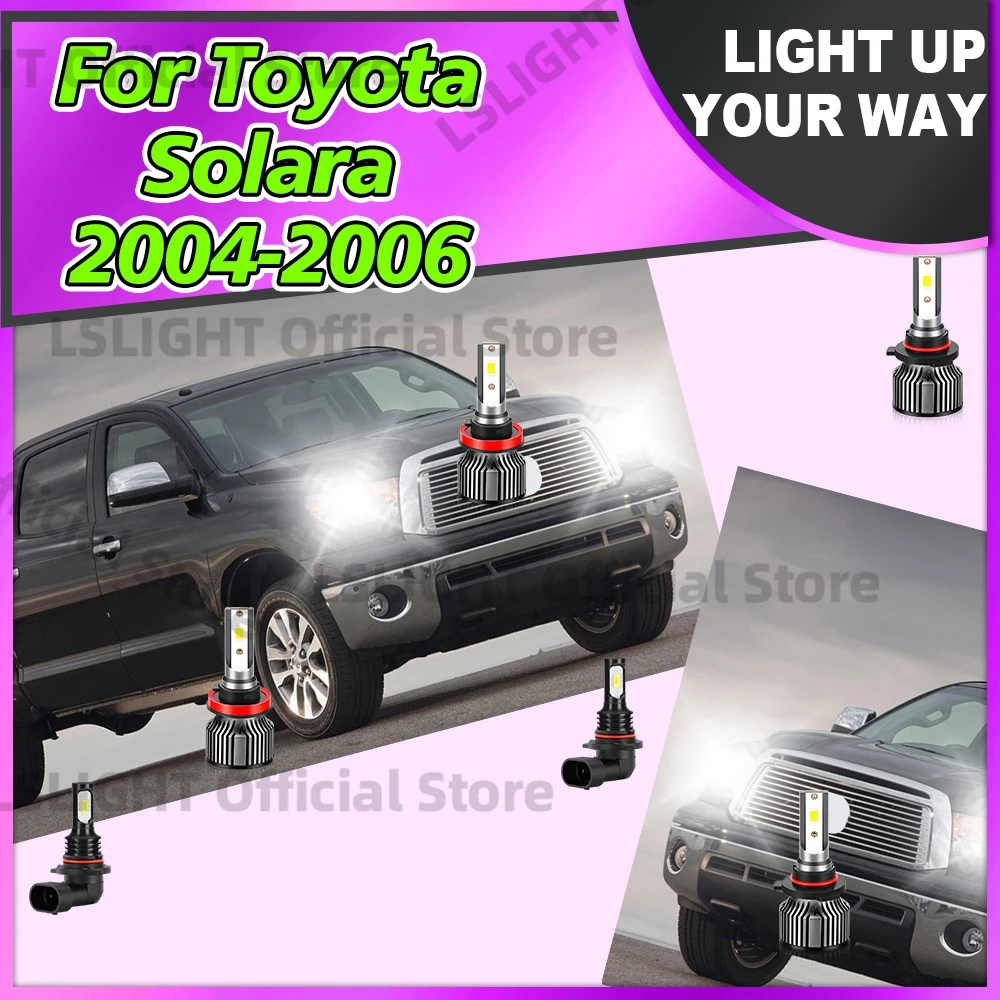 2/6Pcs Car Headlights 6000K 12V LED Fog Lamps For Toyota Solara 2004 2005 2006 Super Bright 3570 CSP High Low Beam Bulbs 20000LM
2/6Pcs Car Headlights 6000K 12V LED Fog Lamps For Toyota Solara 2004 2005 2006 Super Bright 3570 CSP High Low Beam Bulbs 20000LM
