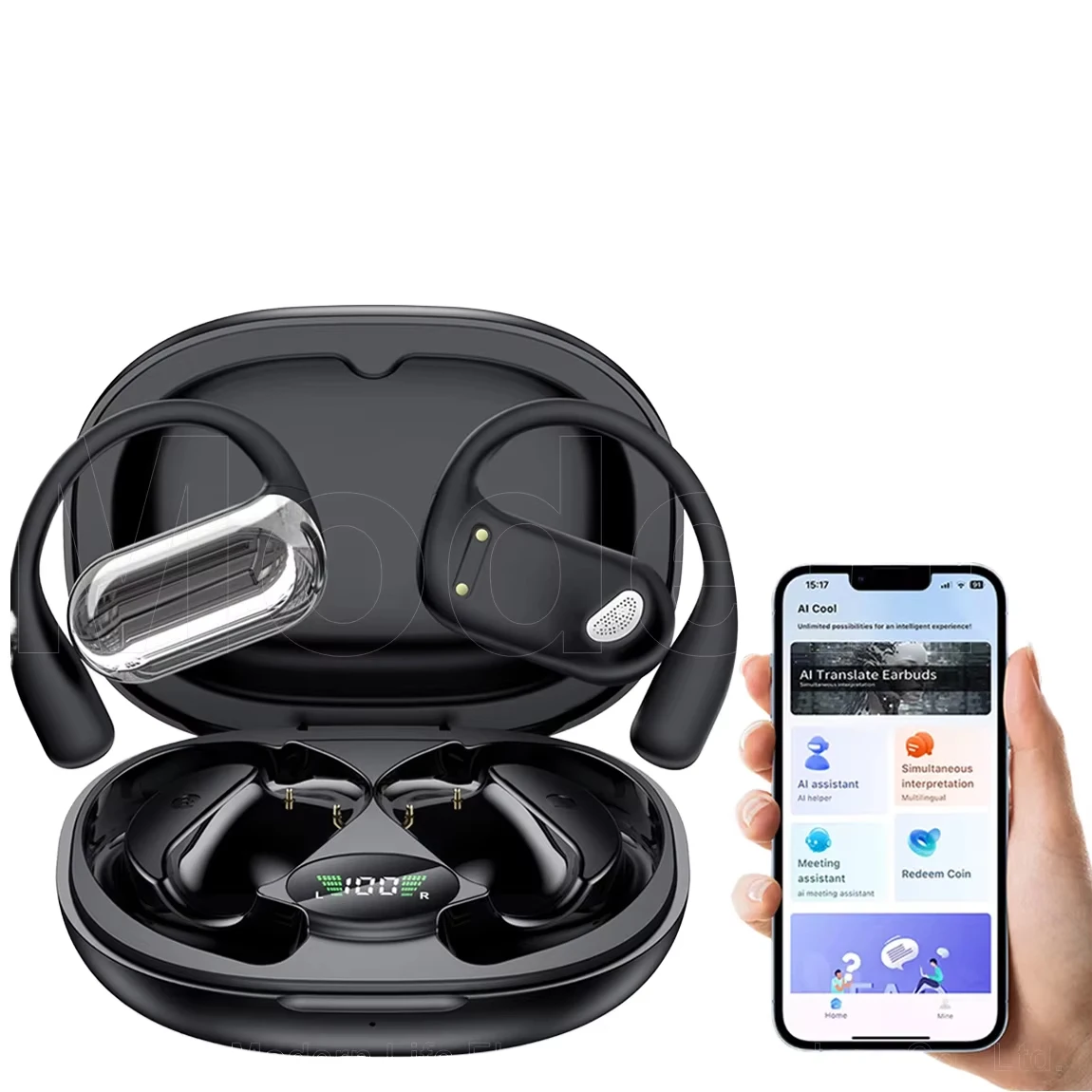 Real Time AI Translation Wireless Ear Buds BT 5.4 OWS Earphone EarBuds with 144 Online Translate Languages for Travel Business
Real Time AI Translation Wireless Ear Buds BT 5.4 OWS Earphone EarBuds with 144 Online Translate Languages for Travel Business