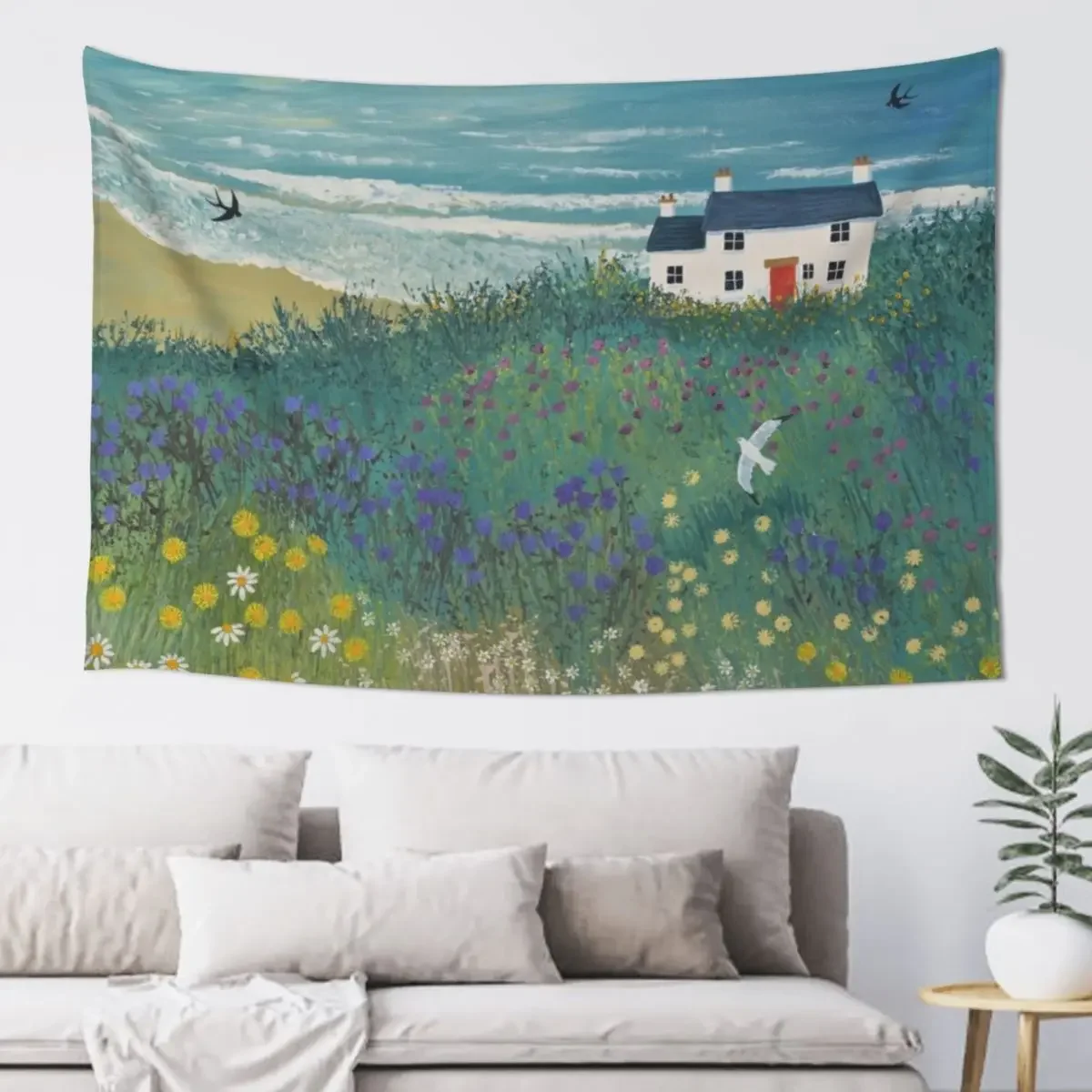 Cottage by Ocean Meadow Tapestry Kawaii Room Decor Wall Hanging Decor Decoration Bedroom Tapestry
Cottage by Ocean Meadow Tapestry Kawaii Room Decor Wall Hanging Decor Decoration Bedroom Tapestry