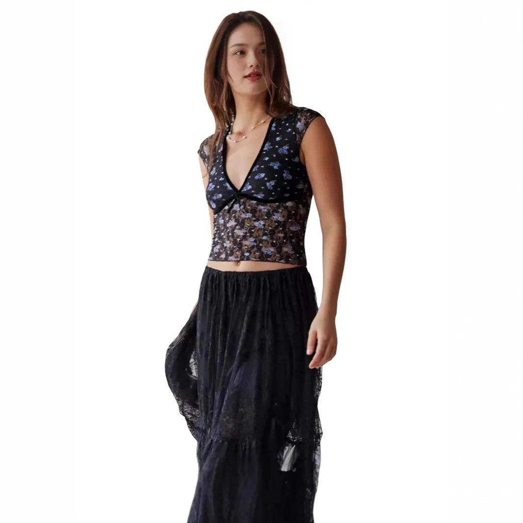 Women's V-ne ort Sve Bow T-irt Lace Detail Other Sle Spring 2024 Faion Ladies' Premium Clothing
Women's V-ne ort Sve Bow T-irt Lace Detail Other Sle Spring 2024 Faion Ladies' Premium Clothing