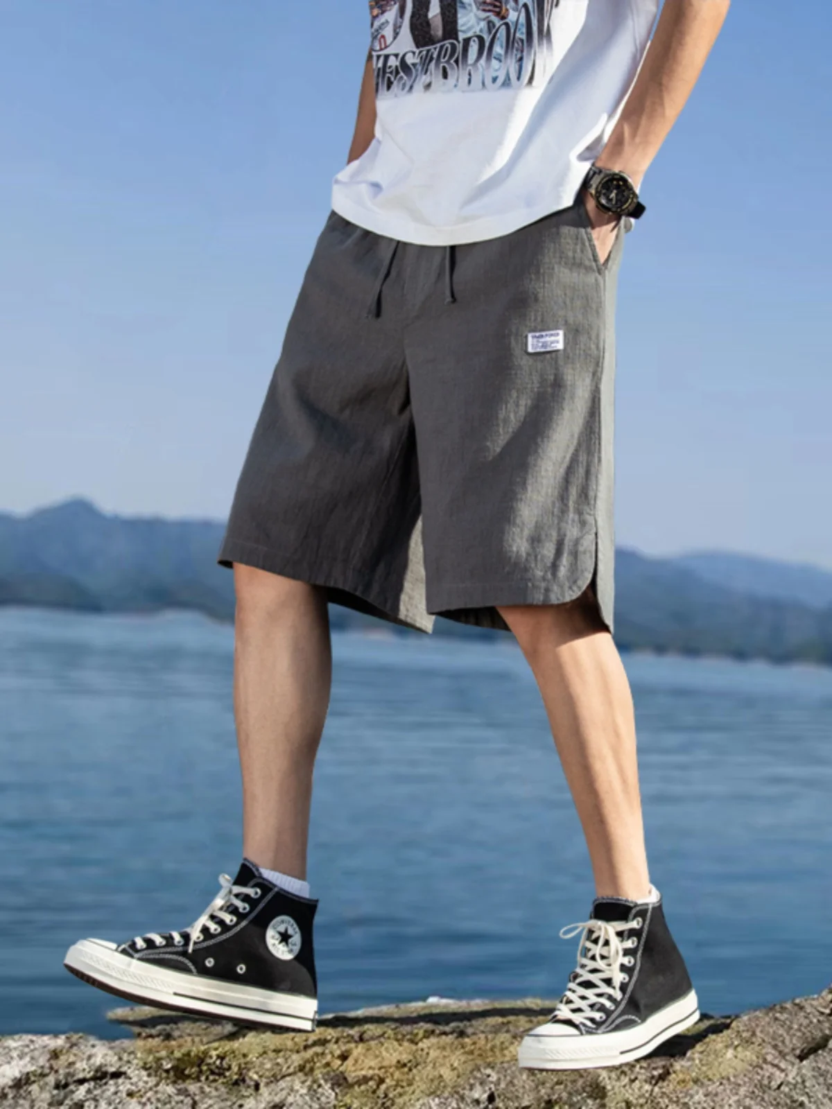 Мужские модные хлопковые льняные шорты, летние, тонкие, дышащие, прямого кроя, повседневные, свободные, удобные, легкие, прямые брюки
Мужские модные хлопковые льняные шорты, летние, тонкие, дышащие, прямого кроя, повседневные, свободные, удобные, легкие, прямые брюки