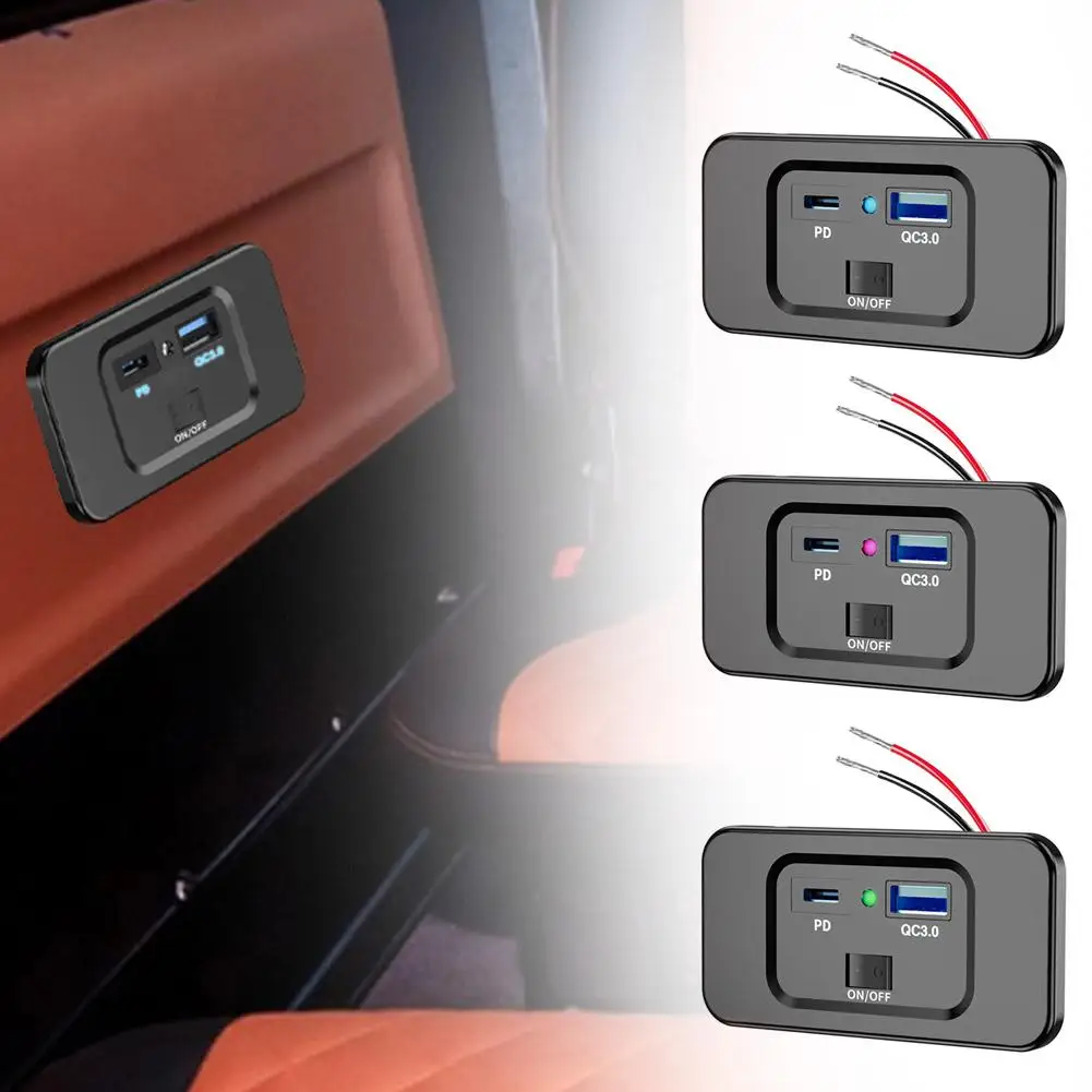12-24V RV USB Wall Outlet 18W PD USB-C Quick Charge USB-A Waterproof Adapter Power Panel Car Charger LED with Socket 3.0 So D3Z9
12-24V RV USB Wall Outlet 18W PD USB-C Quick Charge USB-A Waterproof Adapter Power Panel Car Charger LED with Socket 3.0 So D3Z9