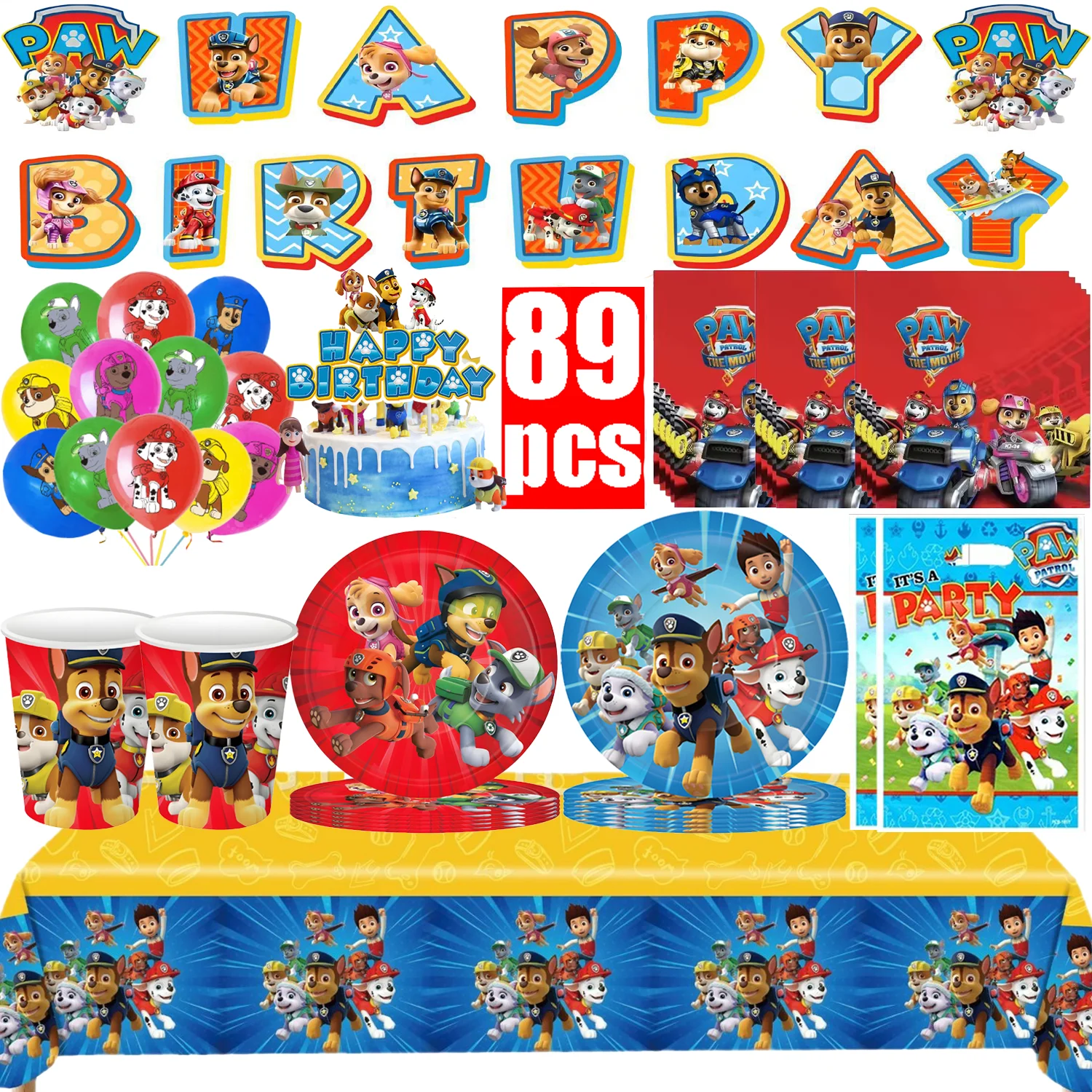 Paw Patrol Birthday Decoration Party Supplies Set Balloons Kit Plates Cup Napkins Cake Topper Paw Patrol Plates Party Favors Kid
Paw Patrol Birthday Decoration Party Supplies Set Balloons Kit Plates Cup Napkins Cake Topper Paw Patrol Plates Party Favors Kid