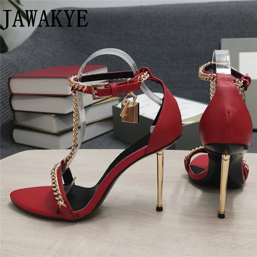 High Quality Golden Thin Heel Sandals Women Open Toe Ankle Strap Lock Decor Banquet Leather Pumps Dress Shoes For Woman zapatos
High Quality Golden Thin Heel Sandals Women Open Toe Ankle Strap Lock Decor Banquet Leather Pumps Dress Shoes For Woman zapatos