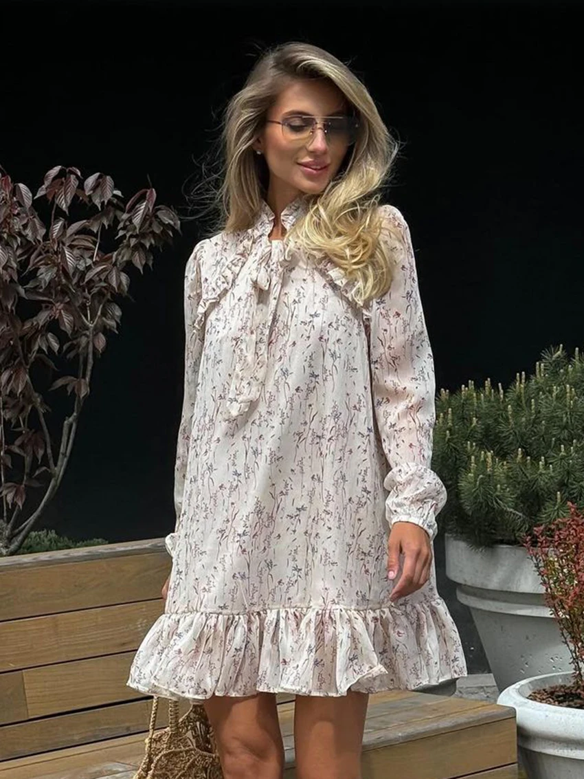 Marthaqiqi Printing Women Nightwear Lace Up Pajamas Long Sleeve Sleepwear Sexy O-Neck Nightie Mini Dress Casual Ladies Nightgown
Marthaqiqi Printing Women Nightwear Lace Up Pajamas Long Sleeve Sleepwear Sexy O-Neck Nightie Mini Dress Casual Ladies Nightgown