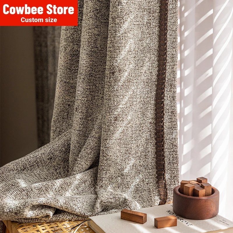 Medium Style Living Room and Bedroom High Blackout Curtains Chenille Color Jacquard High-quality Door Screen and Shutter
Medium Style Living Room and Bedroom High Blackout Curtains Chenille Color Jacquard High-quality Door Screen and Shutter