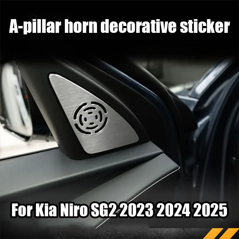 For Kia Niro SG2 2023 2024 2025 A-pillar horn decorative cover metal material interior modification part
For Kia Niro SG2 2023 2024 2025 A-pillar horn decorative cover metal material interior modification part