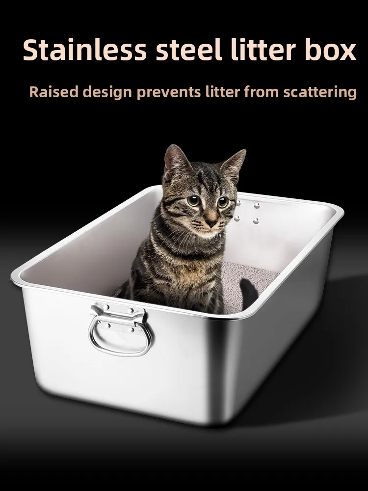 Golden Key Stainl Steel Litter Box Extra Large Easy to Clean Spla Proof High Rim Poop Pan Cleaning Supplies
Golden Key Stainl Steel Litter Box Extra Large Easy to Clean Spla Proof High Rim Poop Pan Cleaning Supplies