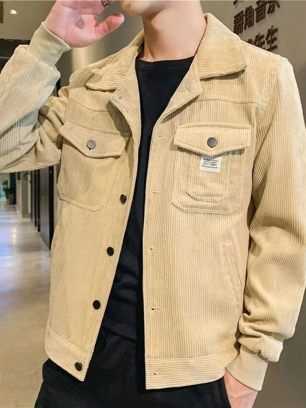 American Style Men's Spring Autumn Casual Loose Fit Corduroy Jacket Collared Breathable Polyester Fiber Long Sleeve Coat
American Style Men's Spring Autumn Casual Loose Fit Corduroy Jacket Collared Breathable Polyester Fiber Long Sleeve Coat