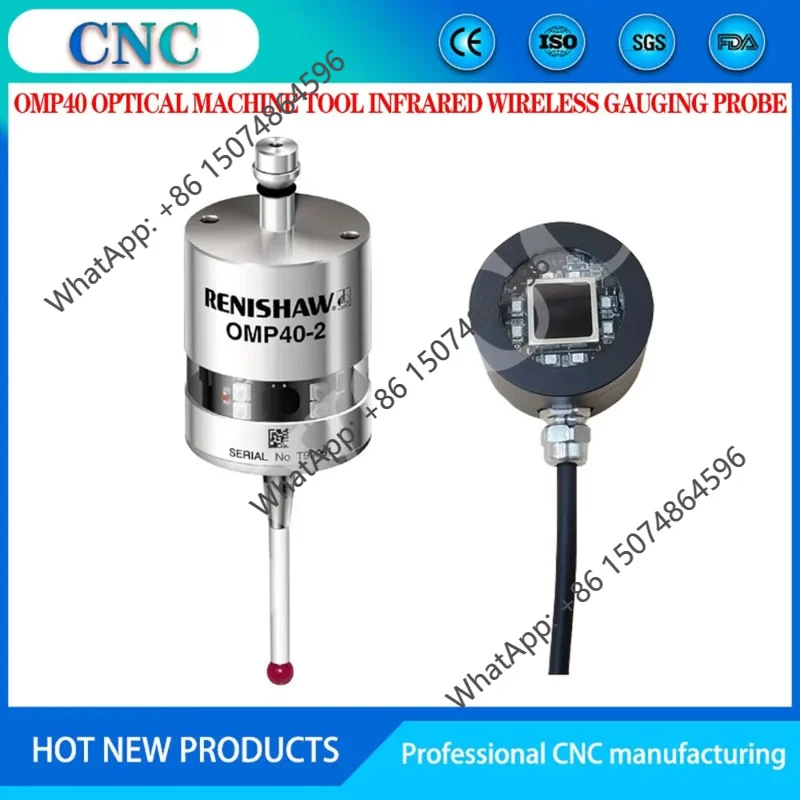 CNC workpiece centering Renishaw OMP40 optical machine tool infrared 2D3D mold edge finder wireless probe
CNC workpiece centering Renishaw OMP40 optical machine tool infrared 2D3D mold edge finder wireless probe