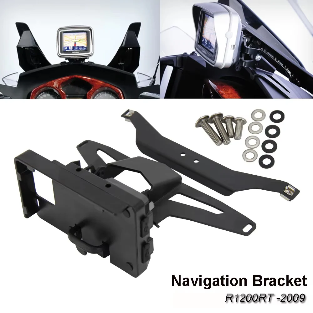 Motorcycle For BMW R 1200 RT R1200RT Below 2009 2008 2007 2006 Navigation Bracket GPS Navigator USB Charging Phone Holder
Motorcycle For BMW R 1200 RT R1200RT Below 2009 2008 2007 2006 Navigation Bracket GPS Navigator USB Charging Phone Holder